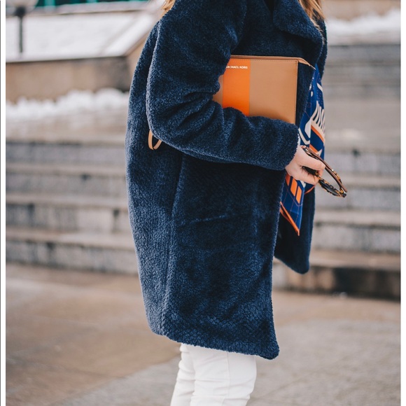 Michael Kors Clutch With Strap Brown and orange color block card slots - Picture 2 of 10